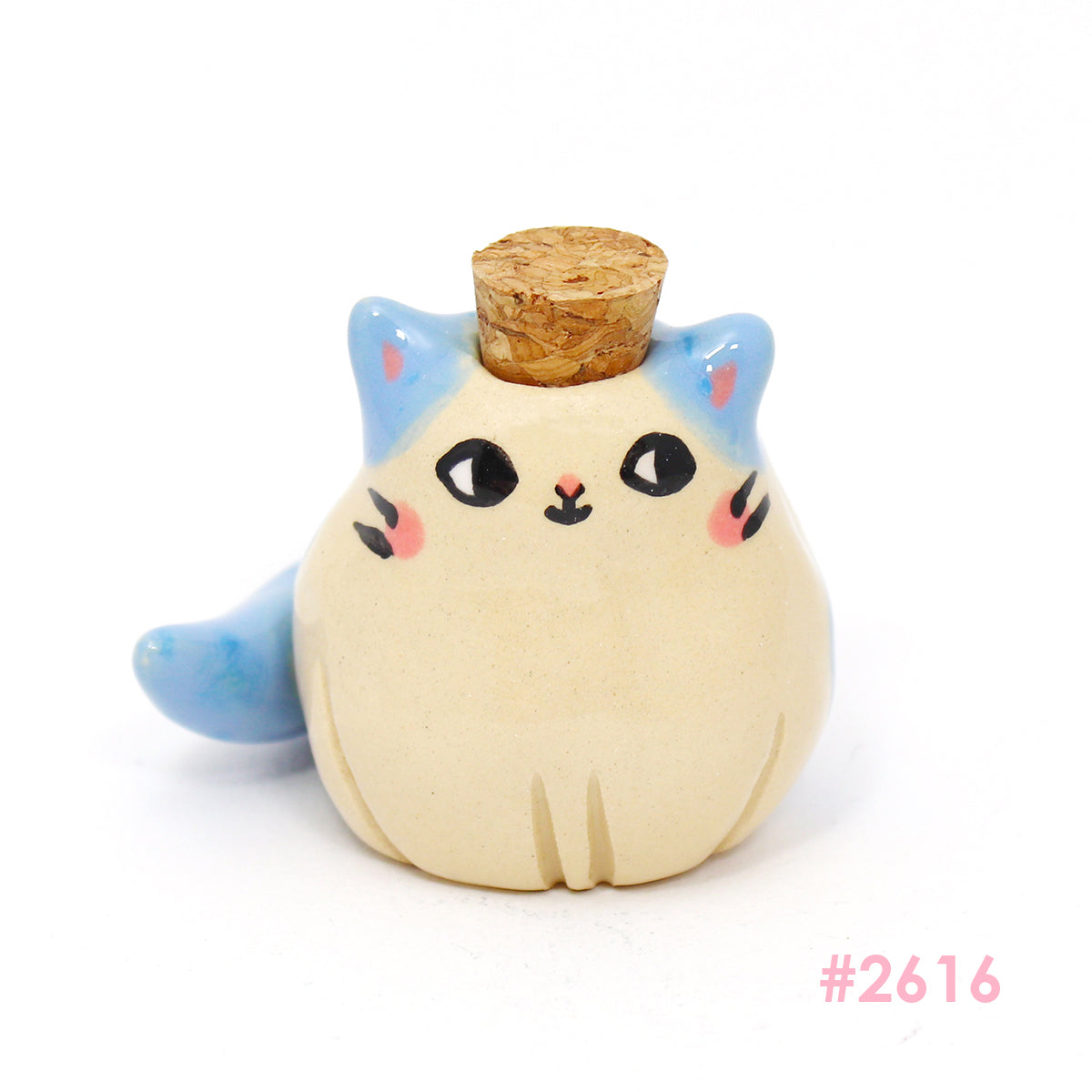 Ceramic Mini Kitty Container with Cork #2616-2620