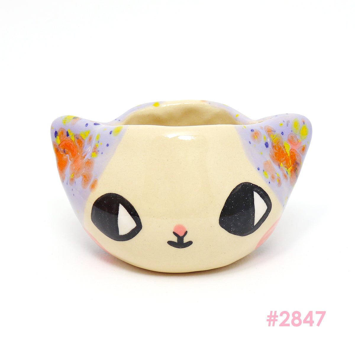 Ceramic Kitty Planter Pot Small - #2847-2851