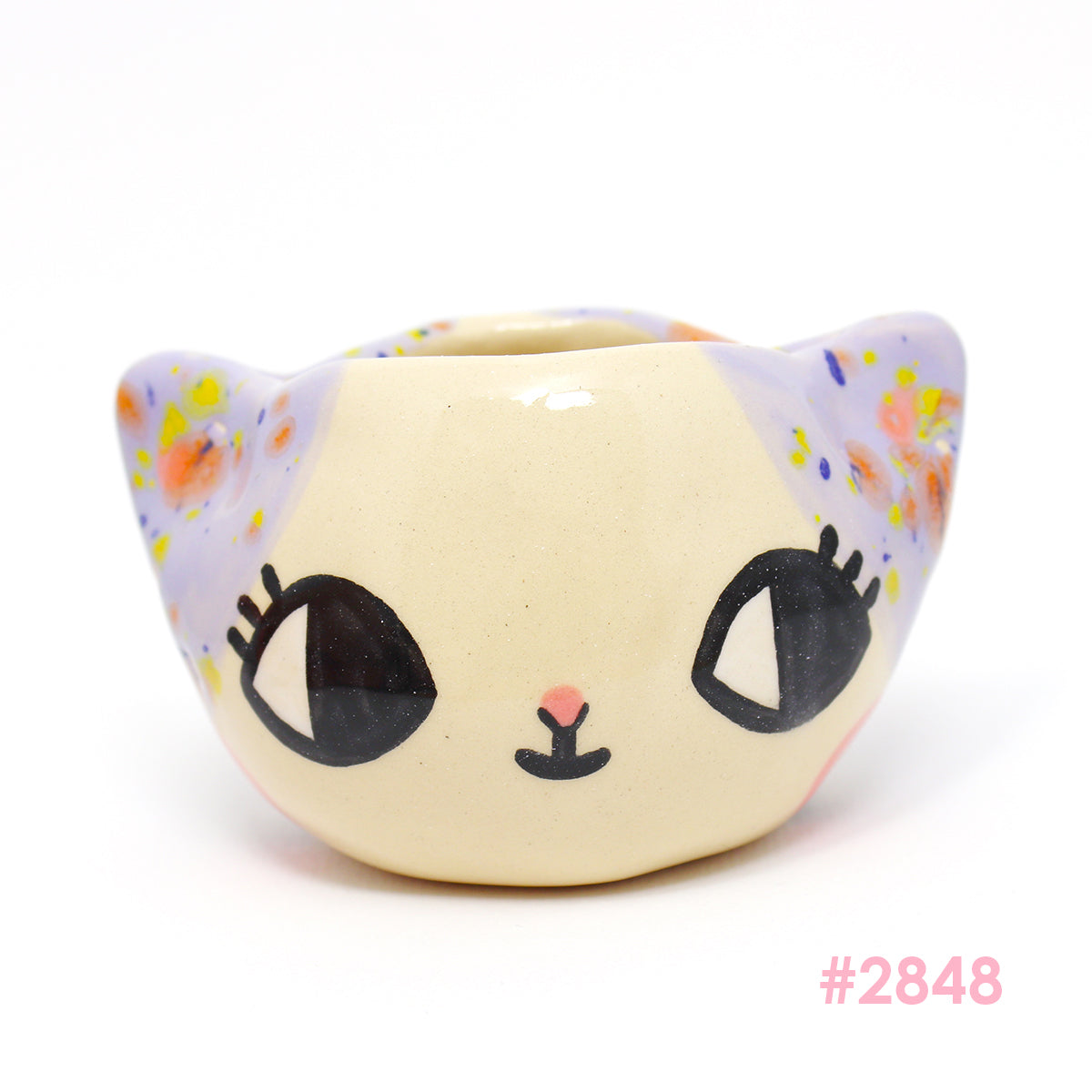 Ceramic Kitty Planter Pot Small - #2847-2851