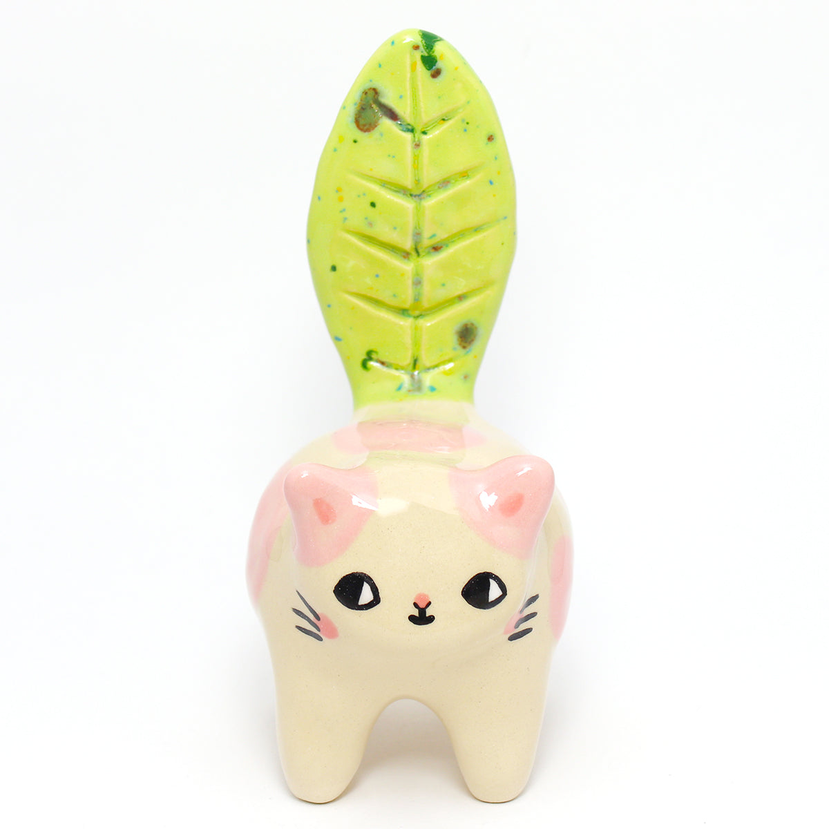Ceramic Plant Kitty Figurine #2853