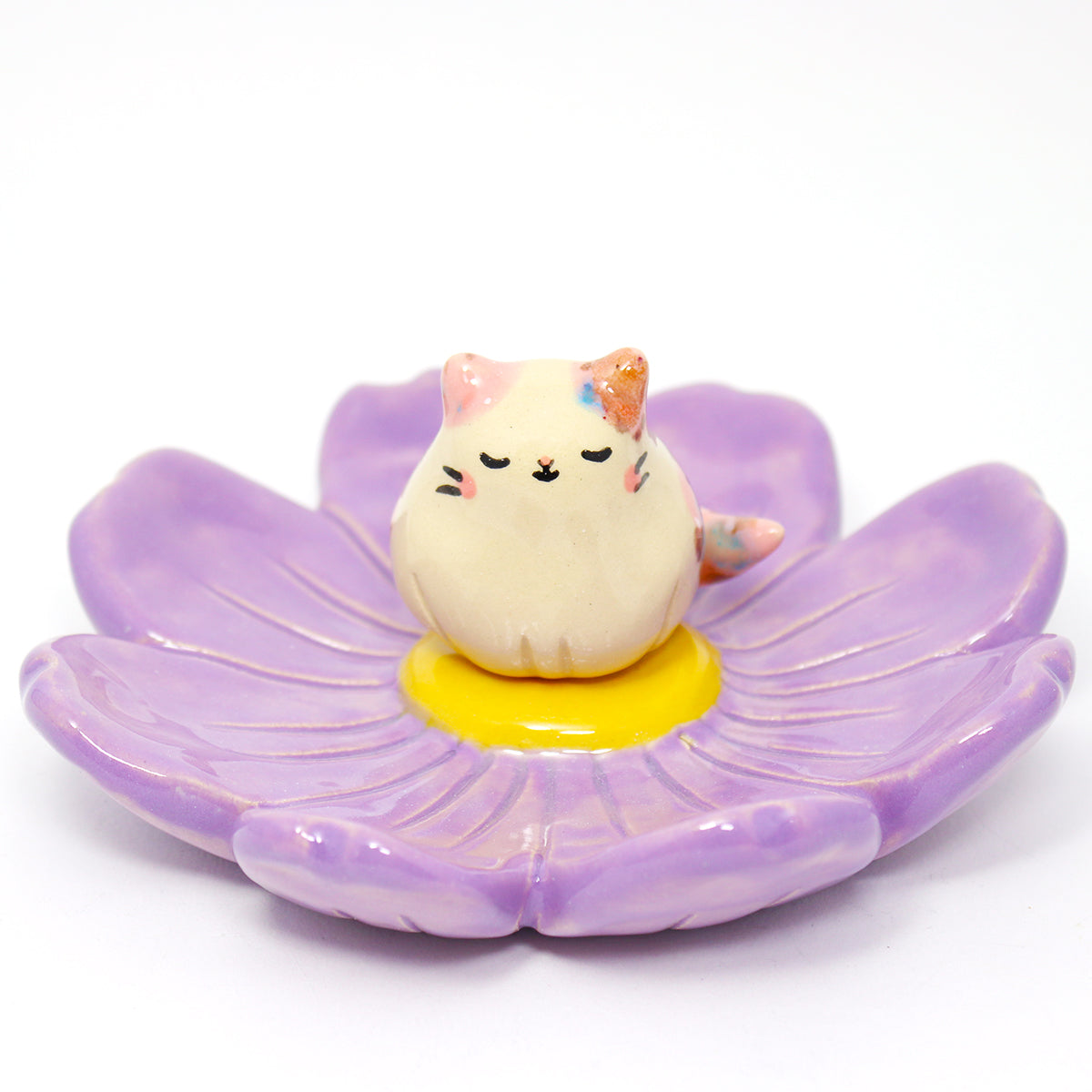 Ceramic Aster Kitty Trinket Dish #2700