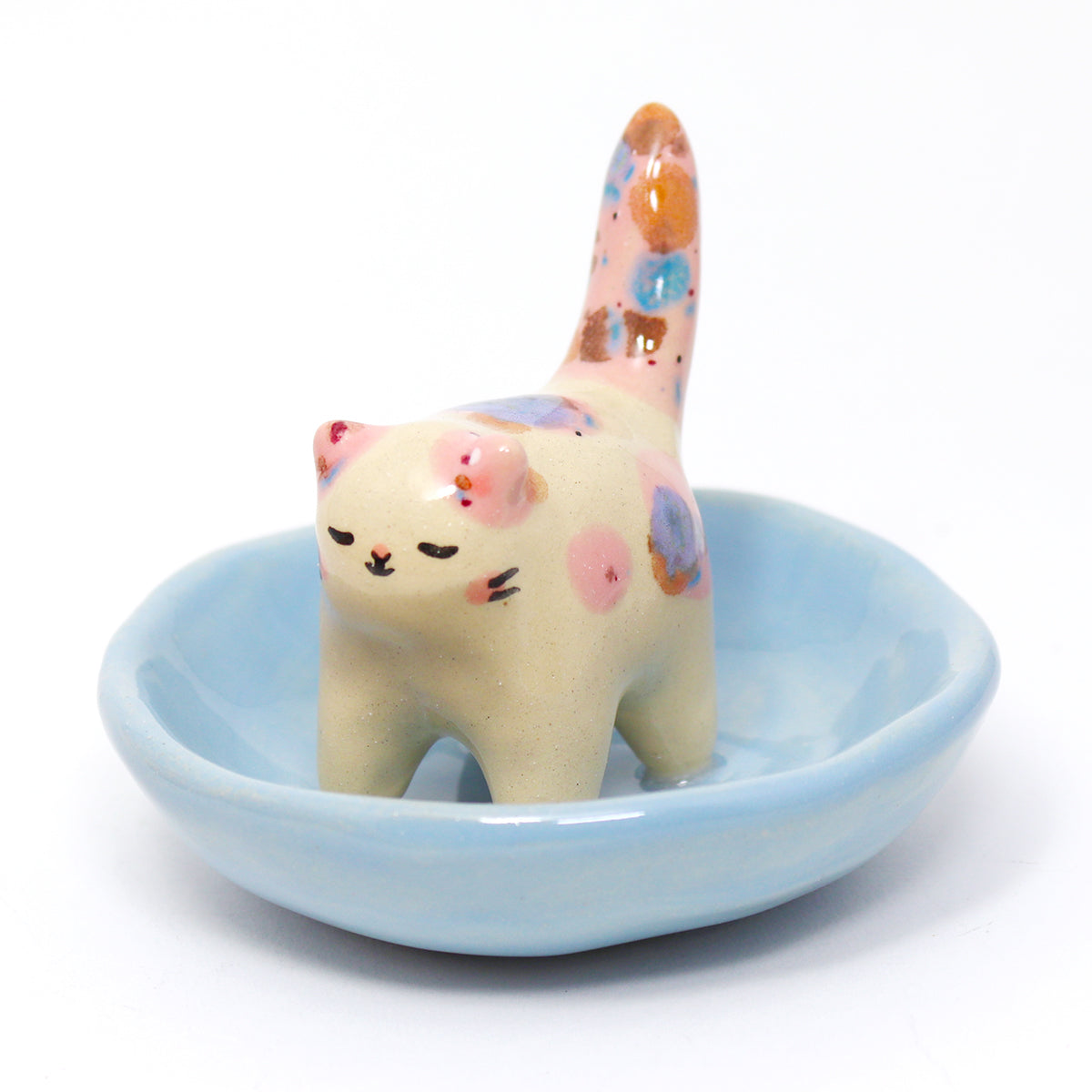 Ceramic Cat Trinket Dish #2703