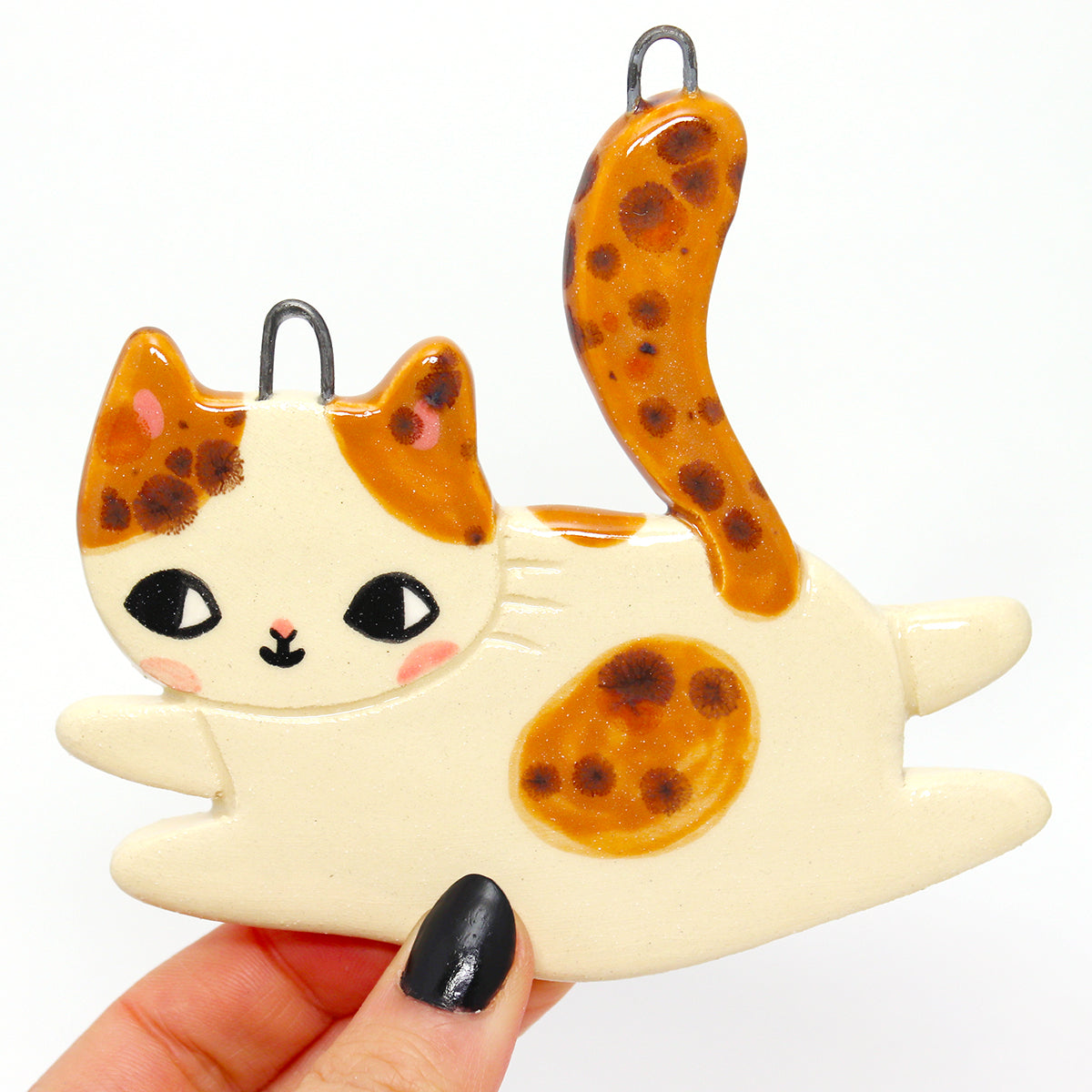 Ceramic Cat Wall Hanging #2729