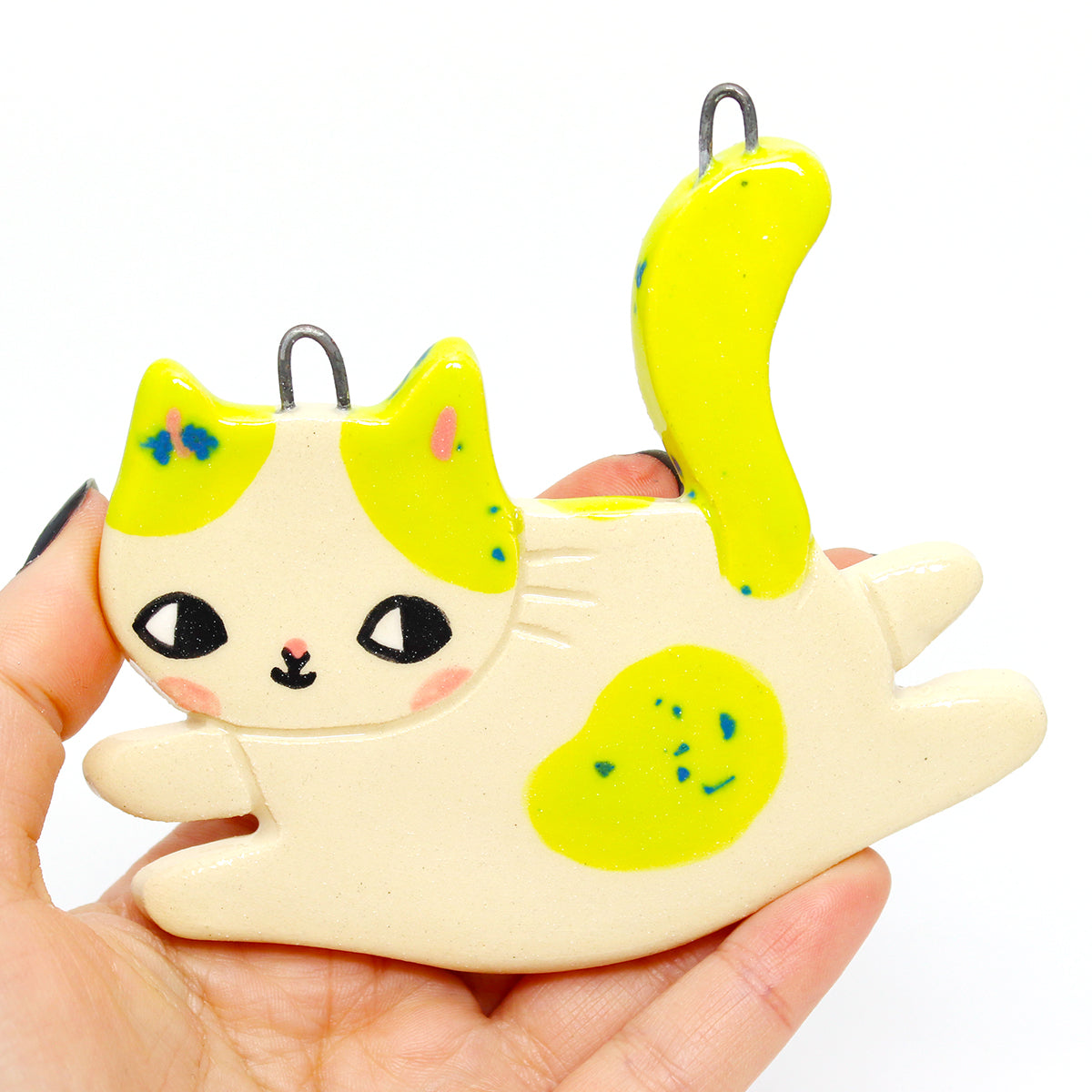 Ceramic Cat Wall Hanging #2731