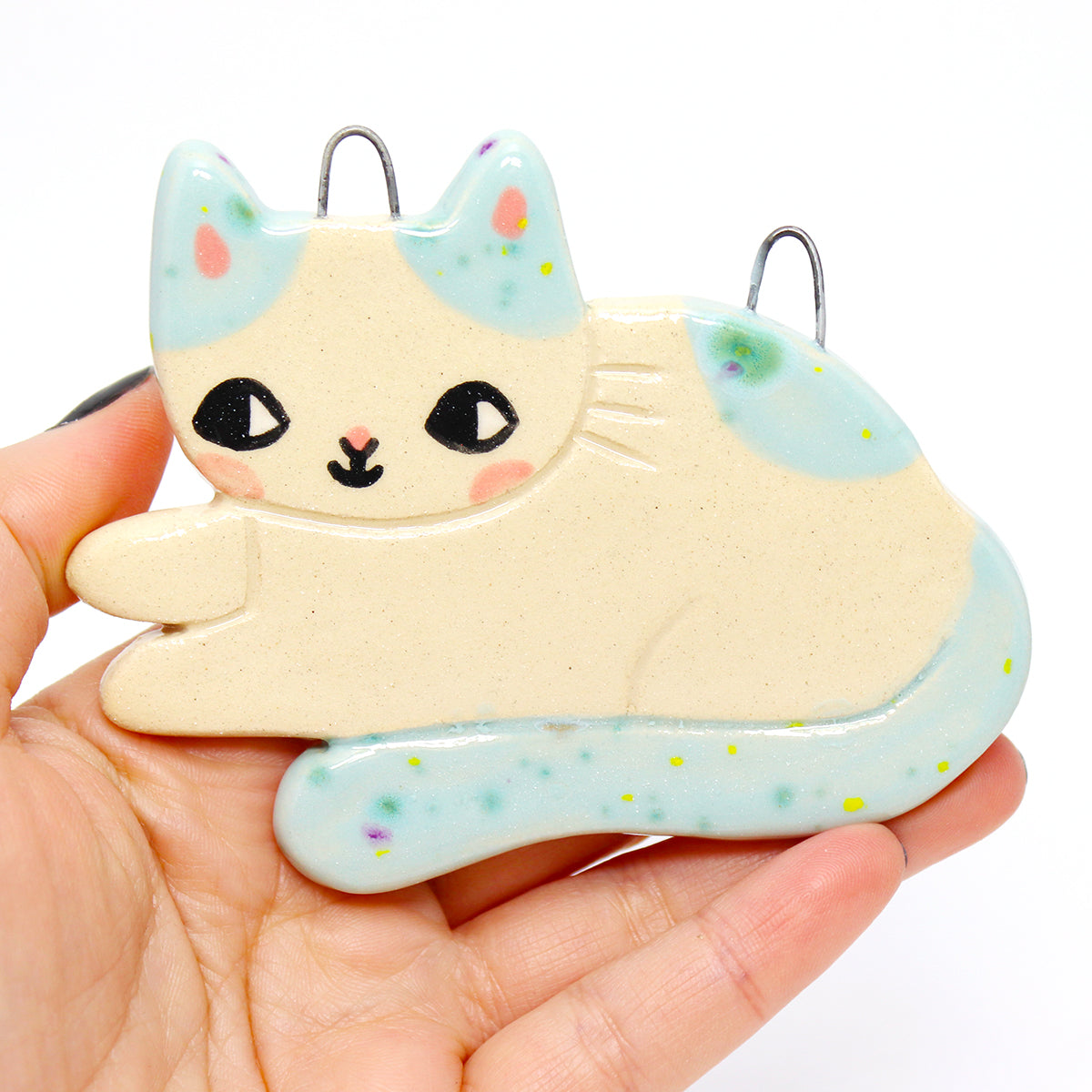 Ceramic Cat Wall Hanging #2732