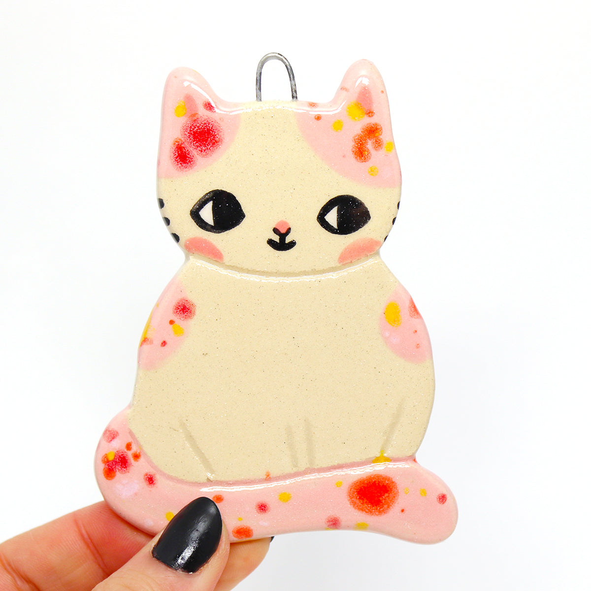 Ceramic Cat Wall Hanging #2734