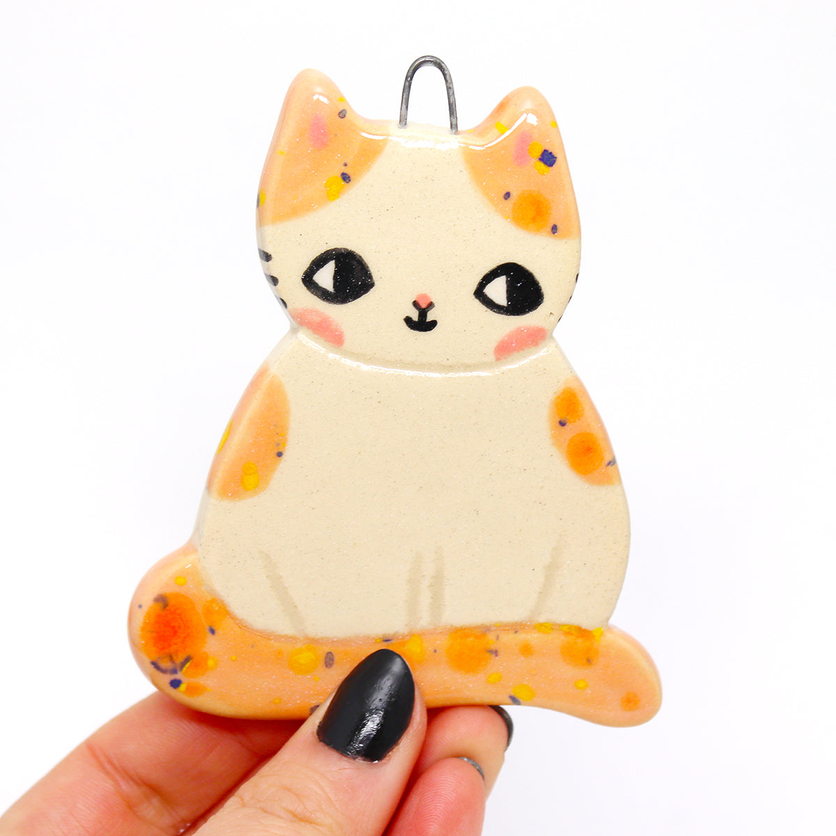 Ceramic Cat Wall Hanging #2737