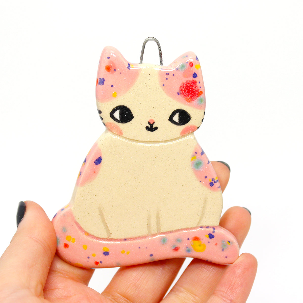 Ceramic Cat Wall Hanging #2738