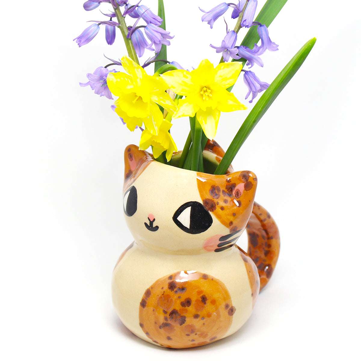 Ceramic Kitty Vase #2681