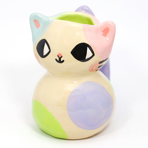 Ceramic Kitty Vase #2249