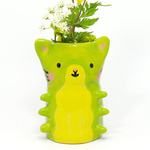 Ceramic Caterpillar Vase #2250