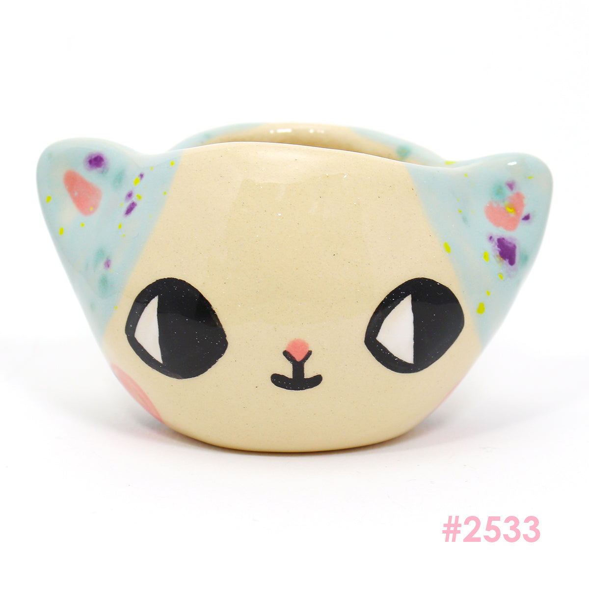 Ceramic Kitty Planter Pot Small - #2533-2537