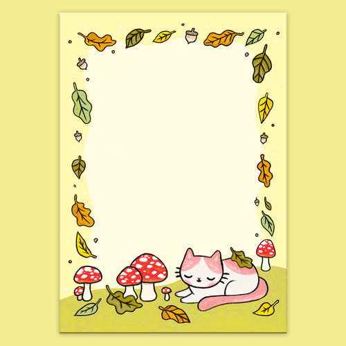 Mushroom Cat Notepad