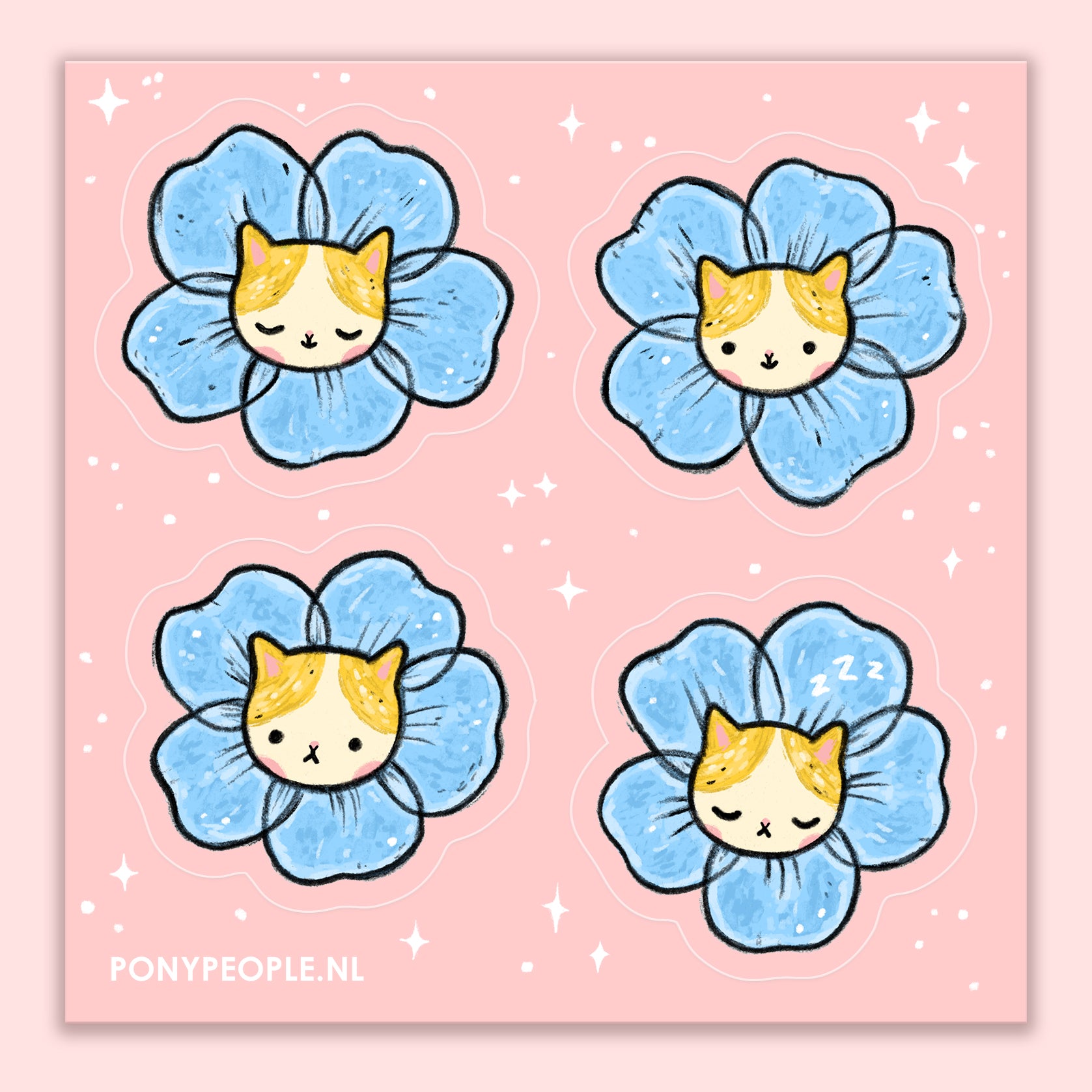 Forget Me Not Sticker Set