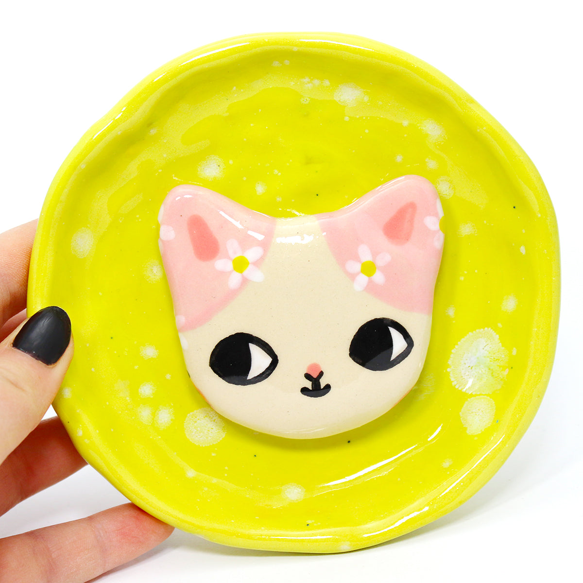 Ceramic Kitty Trinket Dish #1868