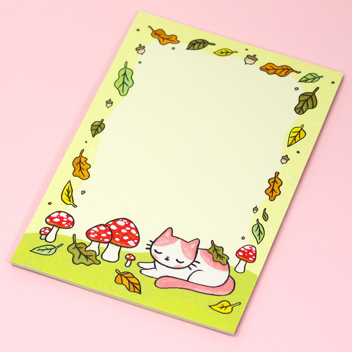 Mushroom Cat Notepad