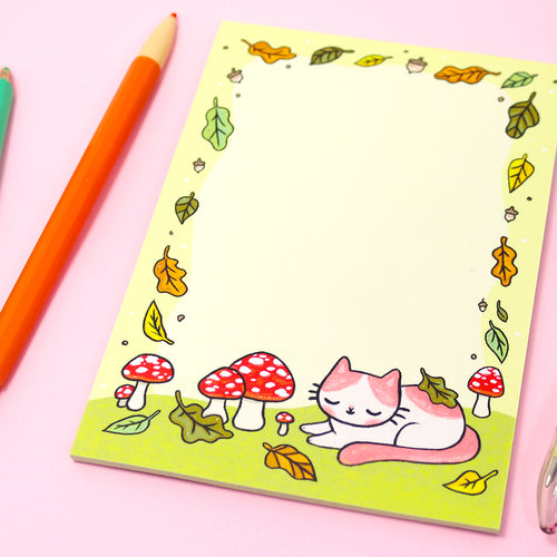 Mushroom Cat Notepad