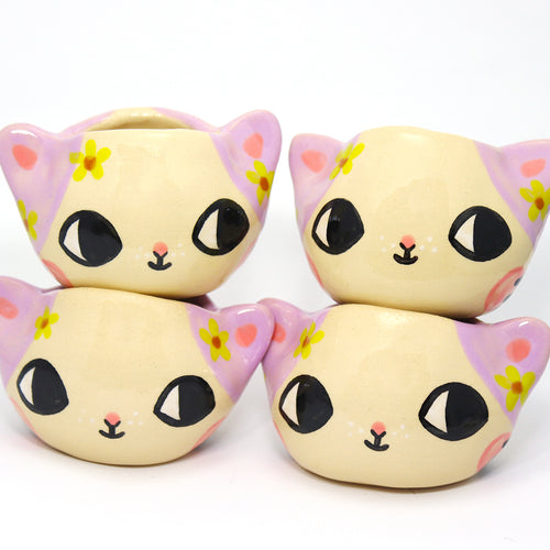 Ceramic Kitty Planter Pot Small - #1931-1934