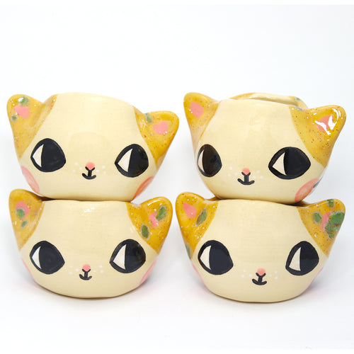 Ceramic Kitty Planter Pot Small - #1935-1938