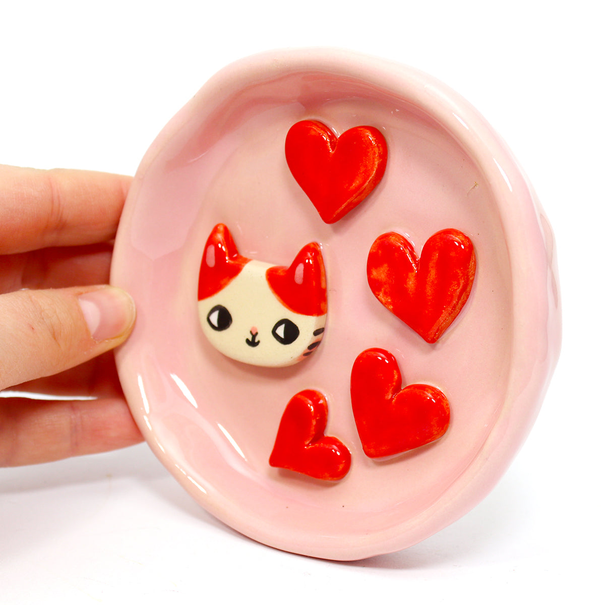 Ceramic Kitty Trinket Dish #2163