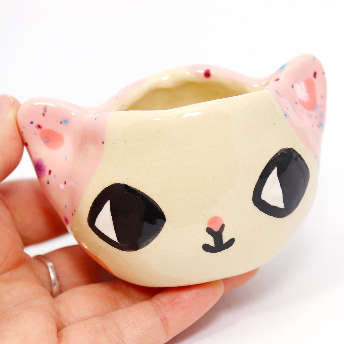 Ceramic Kitty Planter Pot Small - #2169