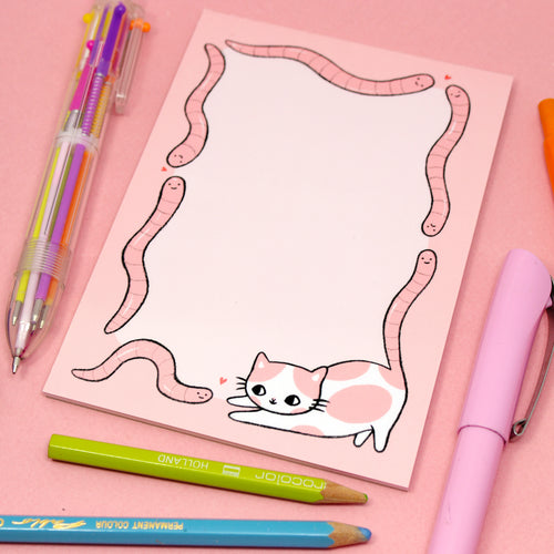 Worm Cat Notepad