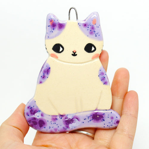 Ceramic Cat Wall Hanging #2927