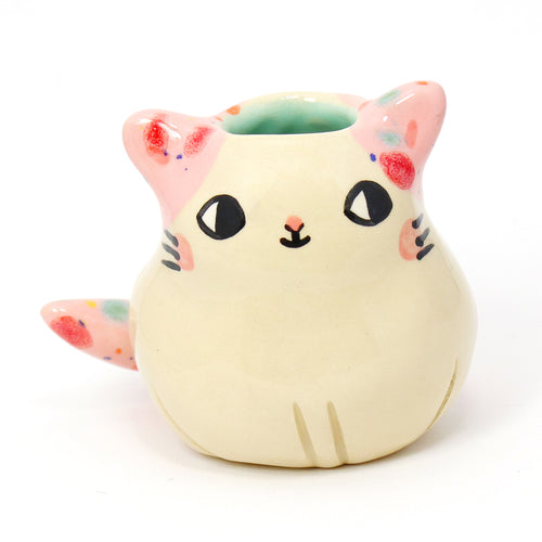 Ceramic Kitty Vase #2949