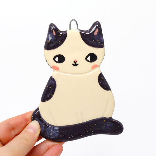 Ceramic Cat Wall Hanging #2997
