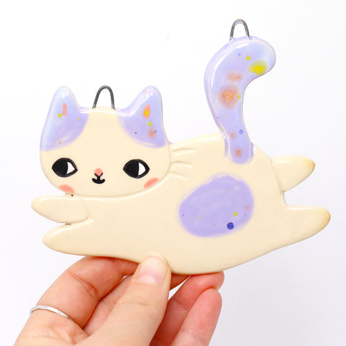 Ceramic Cat Wall Hanging #2999