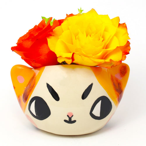 Ceramic Kitty Planter Pot Medium - #3019