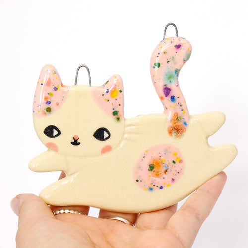 Ceramic Cat Wall Hanging #3208