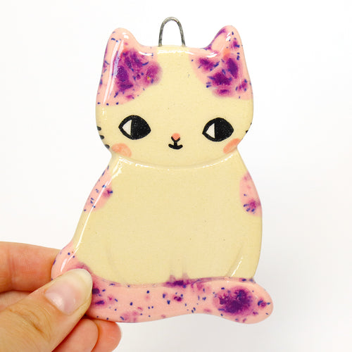 Ceramic Cat Wall Hanging #3209