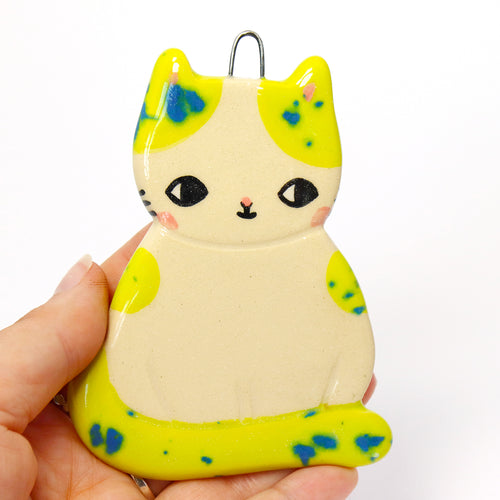 Ceramic Cat Wall Hanging #3210