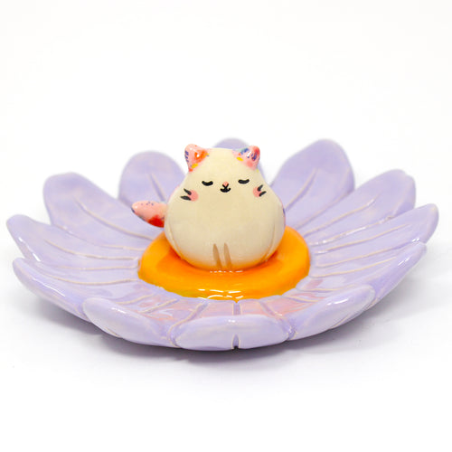 Ceramic Aster Cat Trinket Dish #2817
