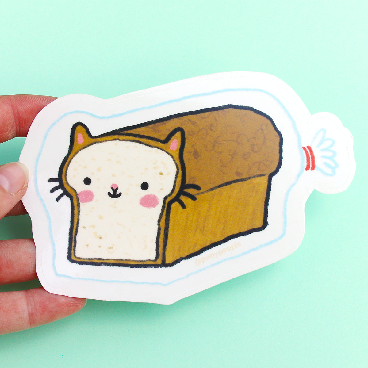 Cat Loaf Transparent Sticker