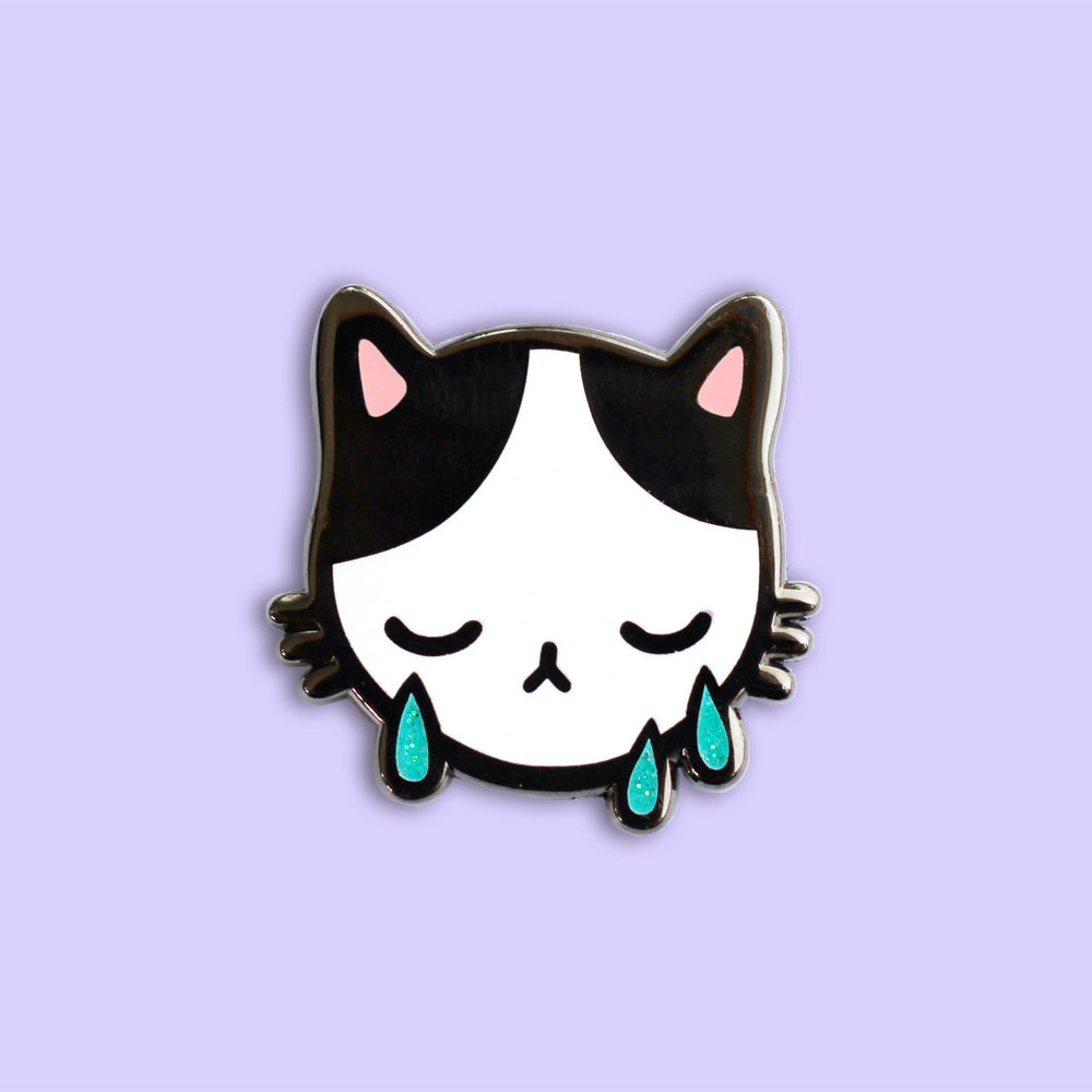Sad Cat Pin - SALE