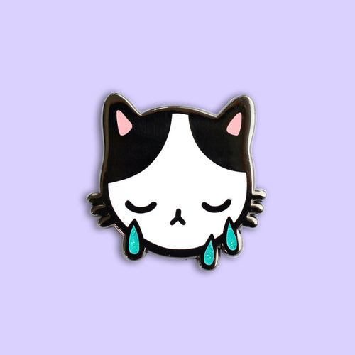Sad Cat Pin