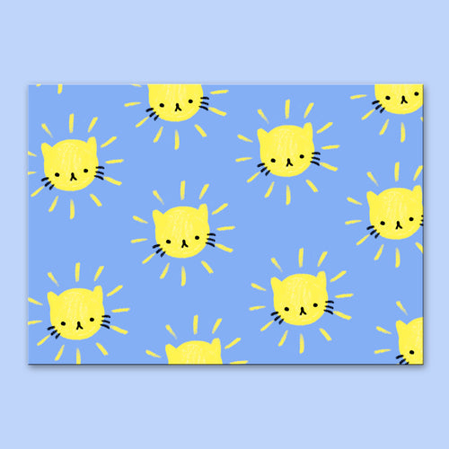Sunshine Kitty Postcard