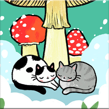 Snowy Mushroom Postcard