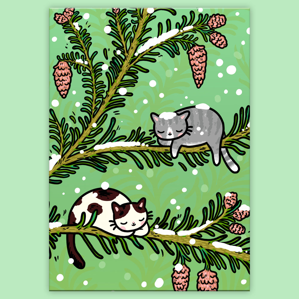 Snowy Spruce Postcard